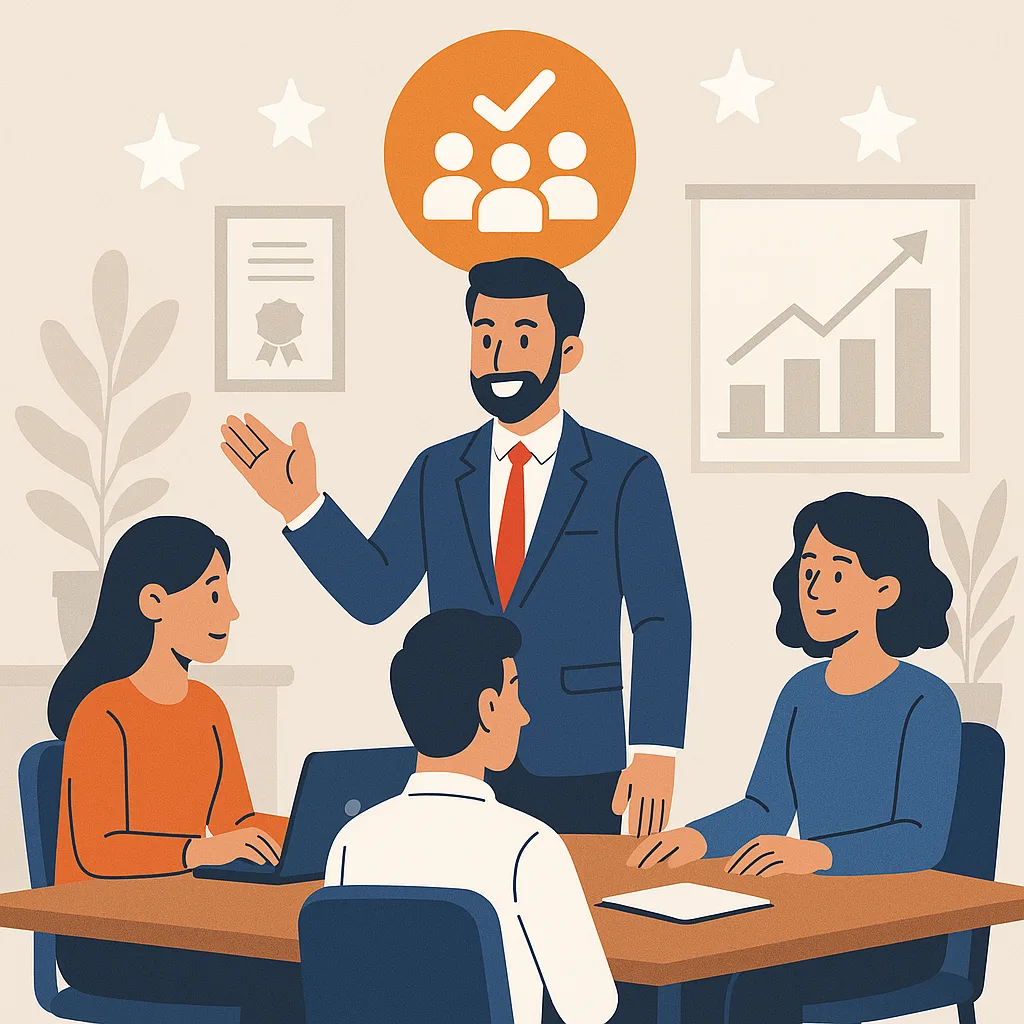 دور القيادة في تحسين بيئة العمل والثقافة المؤسسية png