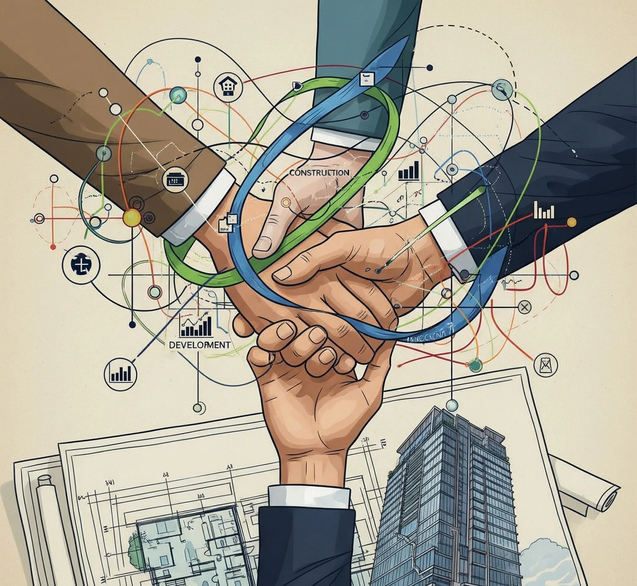 الفرق بين المطور العقاري والمقاول والمستثمر 1 الفرق بين المطور العقاري والمقاول والمستثمر