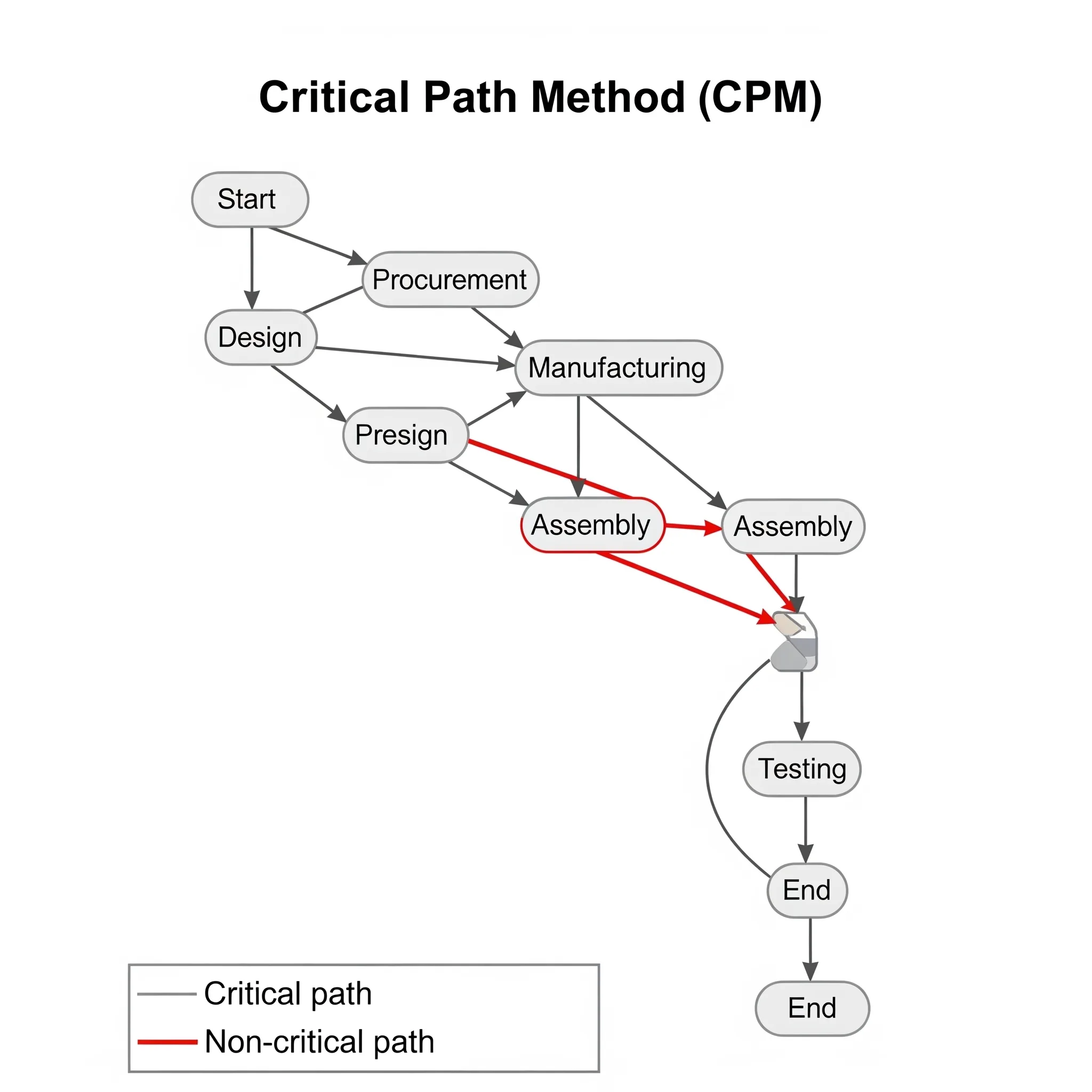المثلث الذهبي لإدارة المشاريع (النطاق والوقت والتكلفة) 3 طريقة المسار الحرج (CPM)