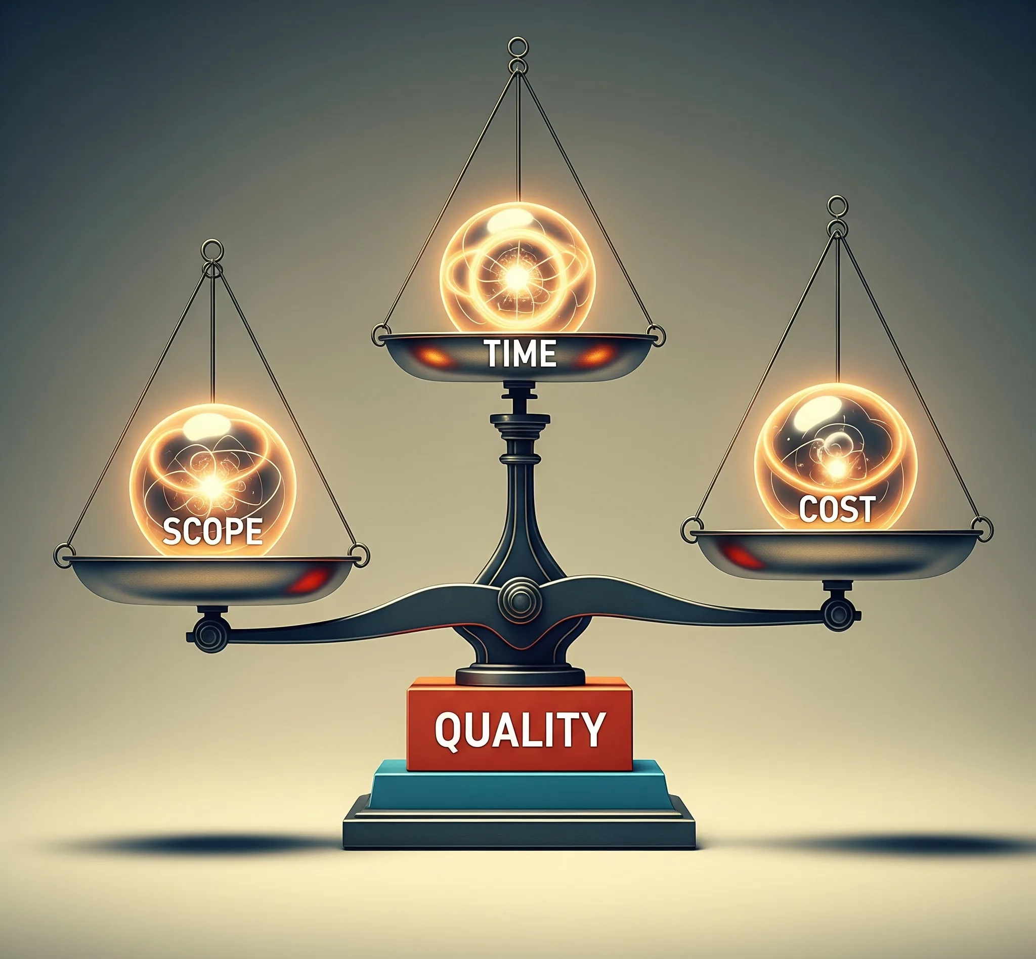 المثلث الذهبي لإدارة المشاريع (النطاق والوقت والتكلفة) 4 فن الموازنة