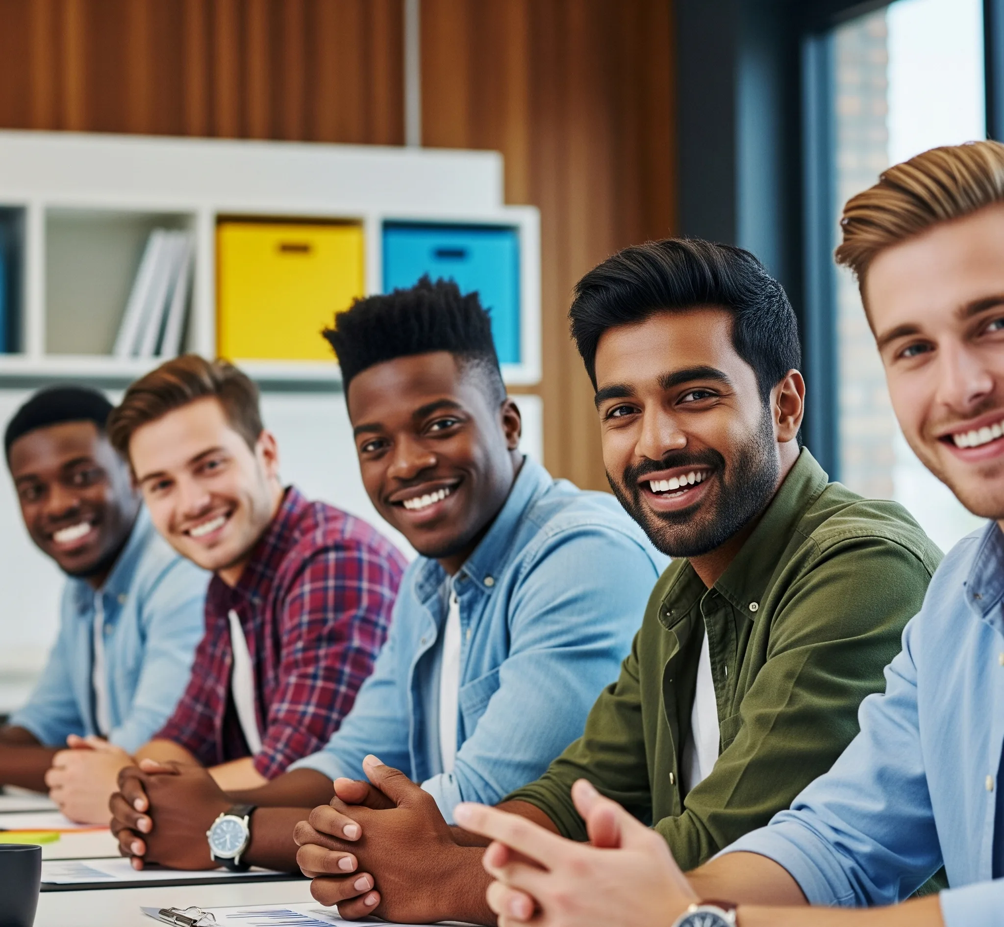 فريق عمل متناغم يجسد الحضور والقوة والدفء