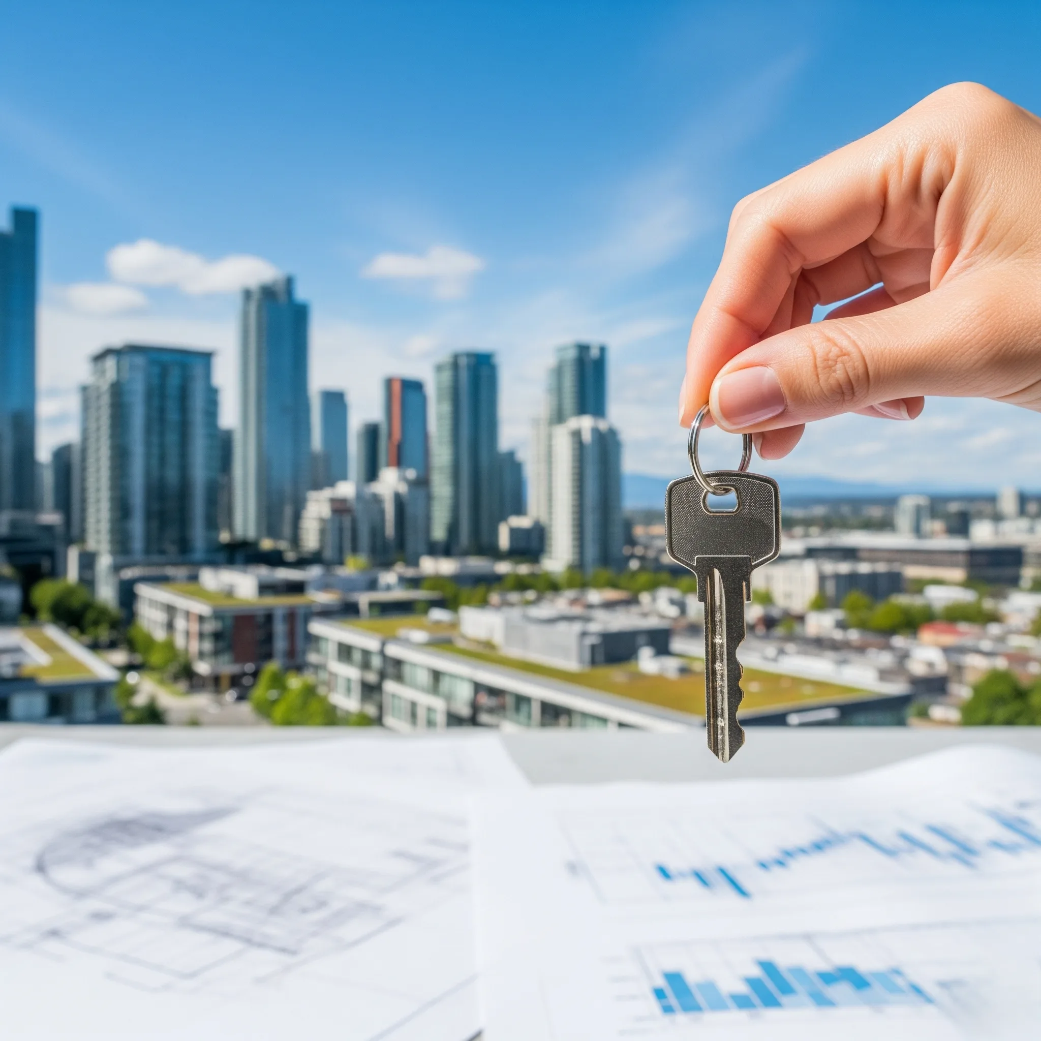 "Real estate concept", "property investment banner", "modern architecture key".

