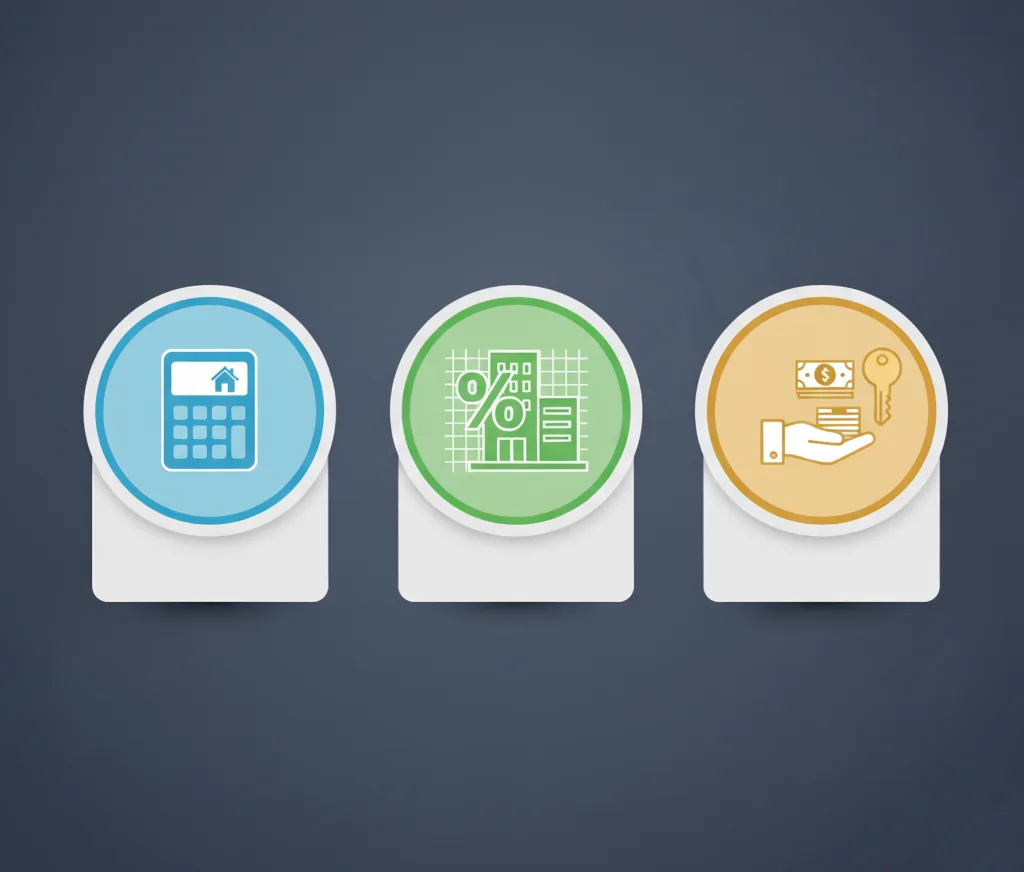 قياس العائد على الاستثمار (ROI) في المشاريع العقارية 2 تبسيط المفاهيم الثلاثة المعقدة (نموذج التكلفة، معدل الرسملة، العائد على النقد) وتحويلها إلى رموز بصرية سهلة الفهم والتذكر.