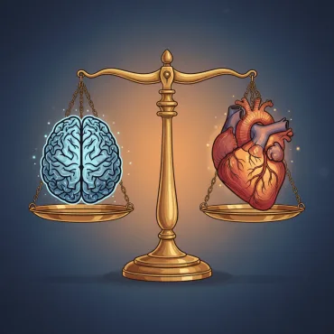 إيصال فكرة “القيادة بقلب وعقل” بشكل بصري وجذاب.