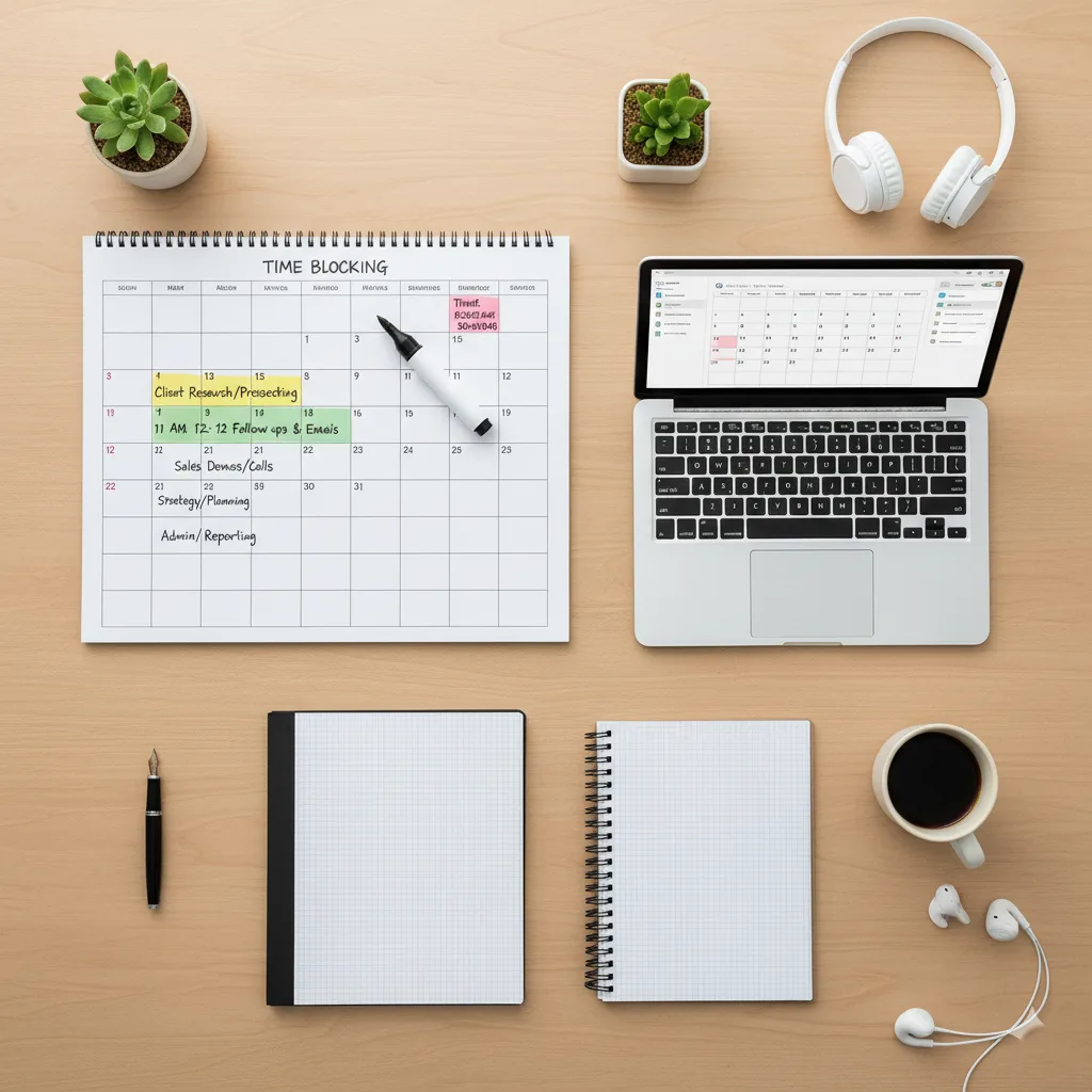 10 مهارات أساسية يجب أن يمتلكها كل مندوب مبيعات ناجح 3 إدارة الوقت والتنظيم