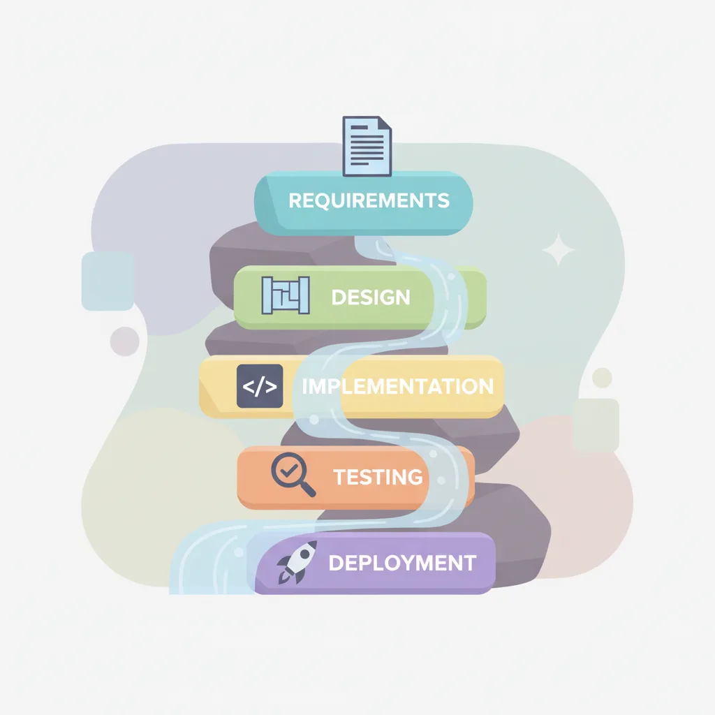 تطبيق منهجية الشلال