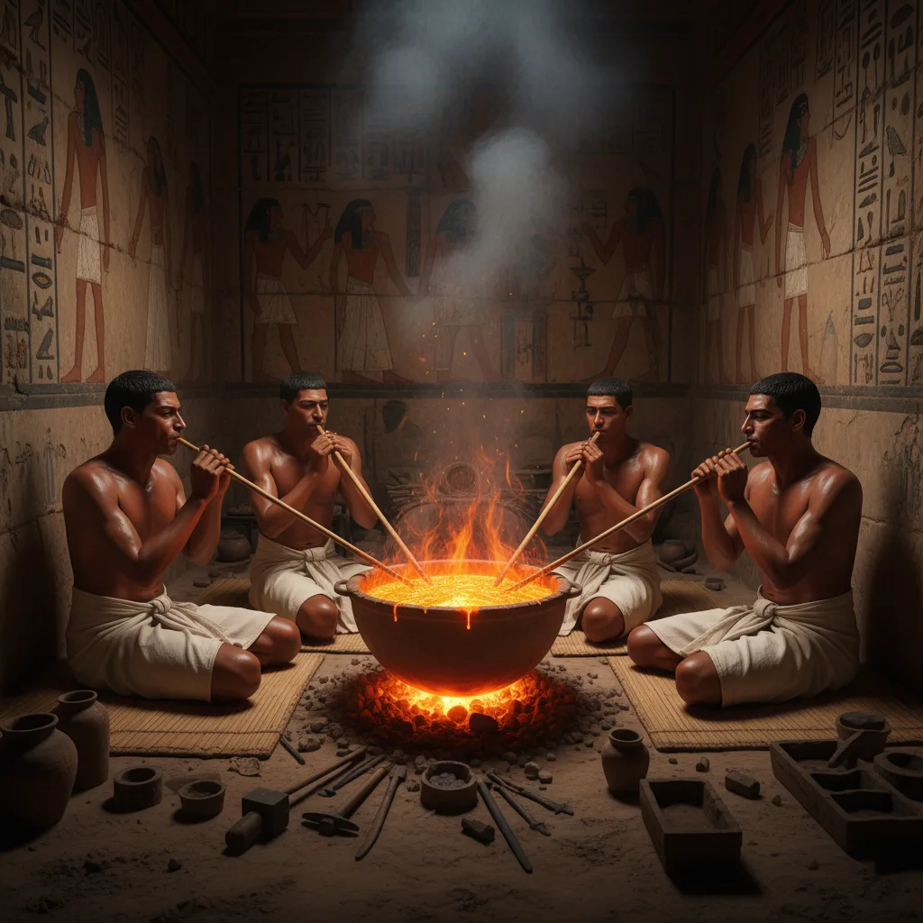 صهر الذهب المصري