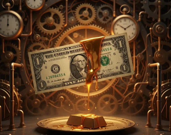 معيار الذهب هو نظام نقدي