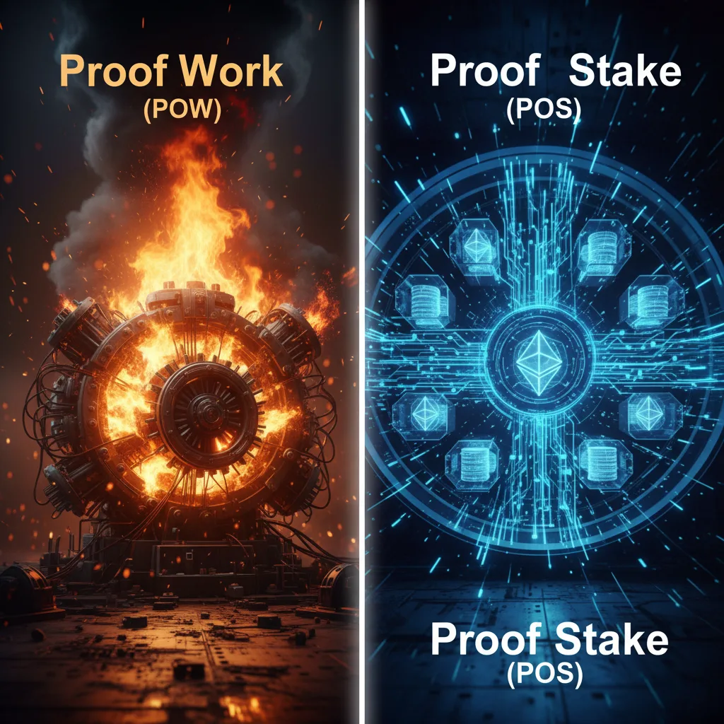 مقارنة تفصيلية بين إثبات العمل PoW وإثبات الحصة PoS