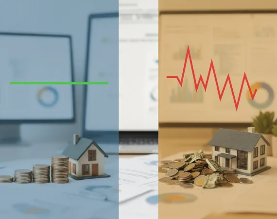 الفائدة الثابتة مقابل الفائدة المتغيرة