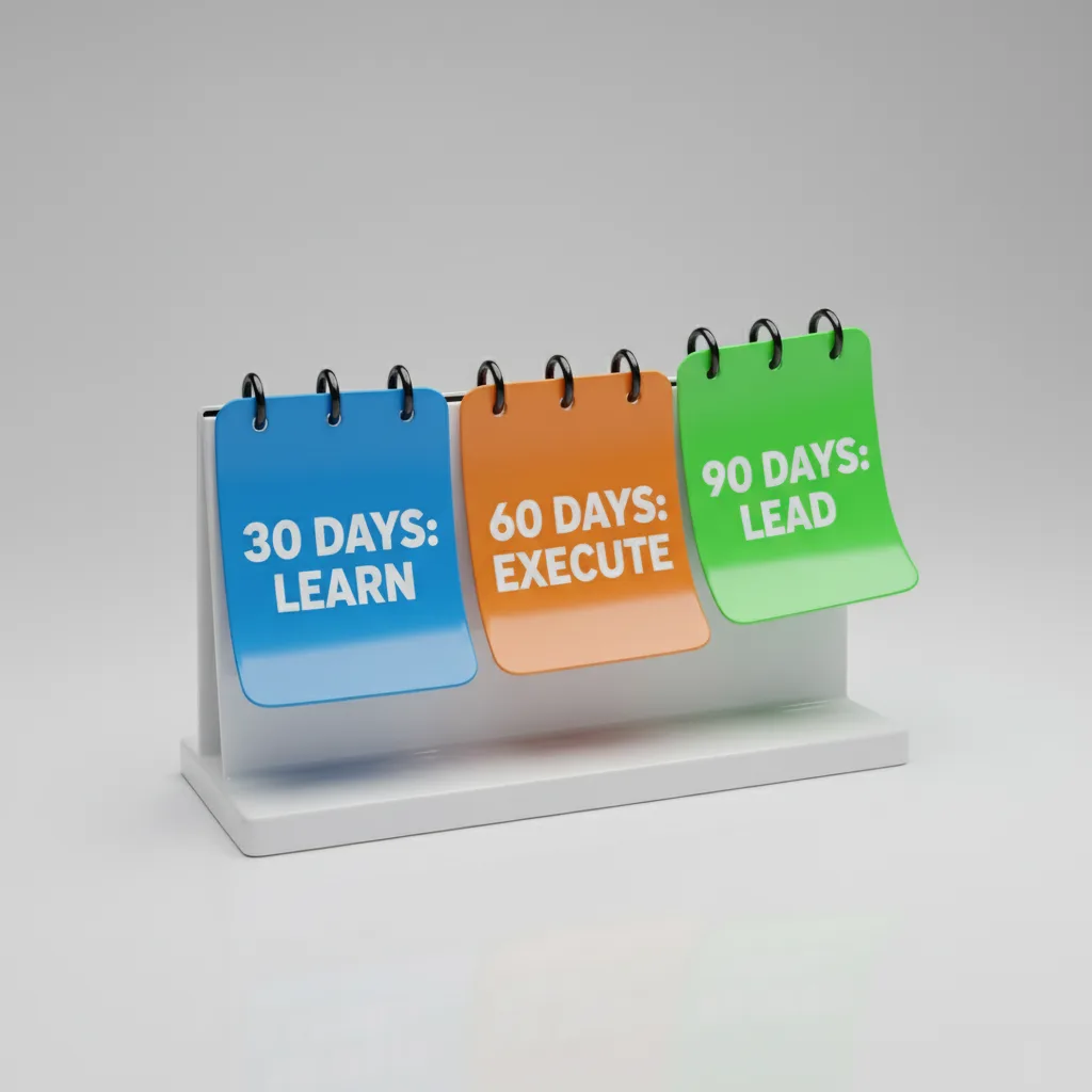 10 أشياء يجب المدير الجديد أن تفعلها في أول 90 يومًا 3 خطة 30 60 90 للمدير الجديد