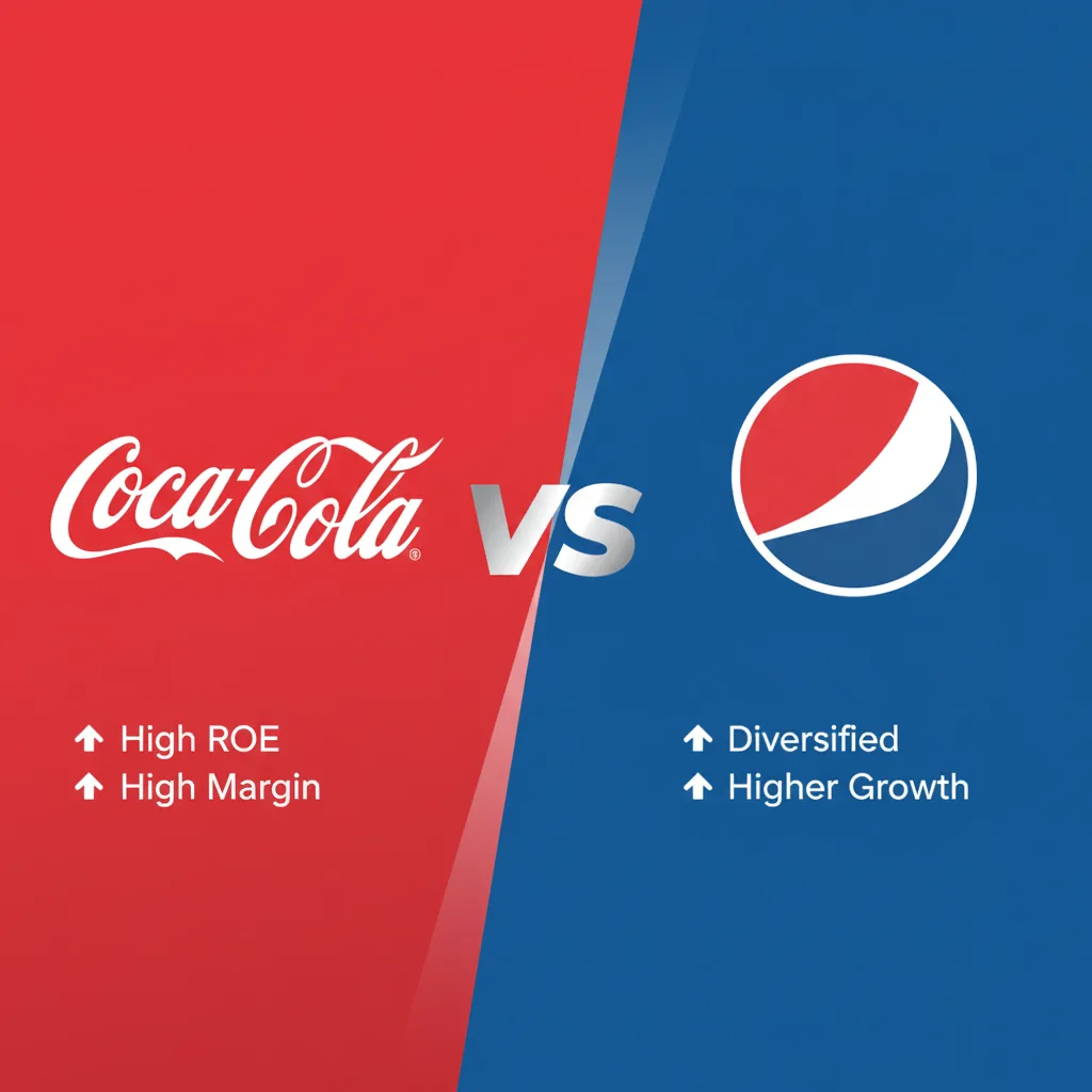 5 نسب مالية يجب على كل مستثمر معرفتها 2 كوكا كولا KO ضد بيبسي PEP
